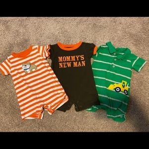 3 rompers. Super cute